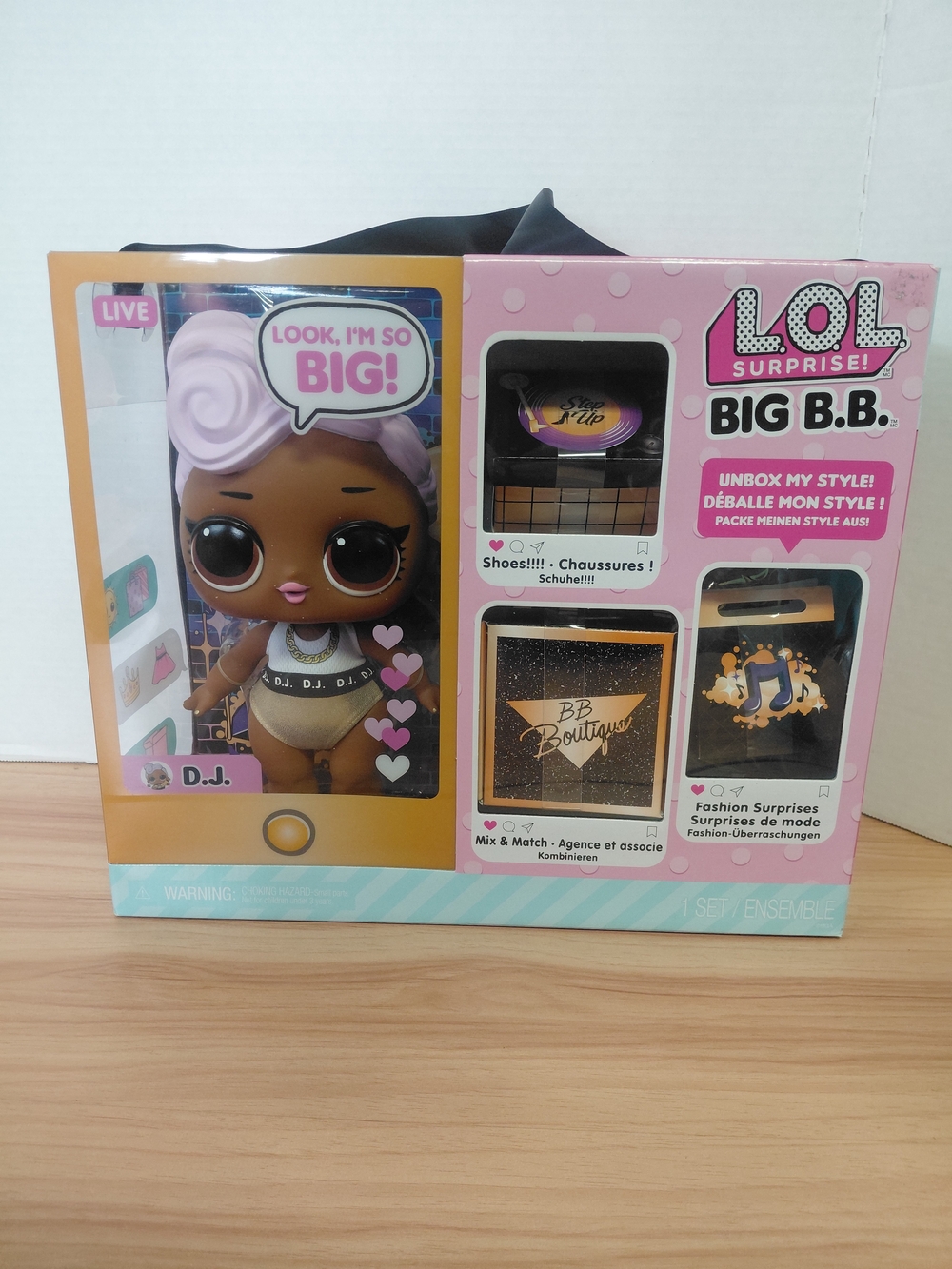 L.O.L. Surprise! Big B.B. D.J. Doll - Pink & Brown